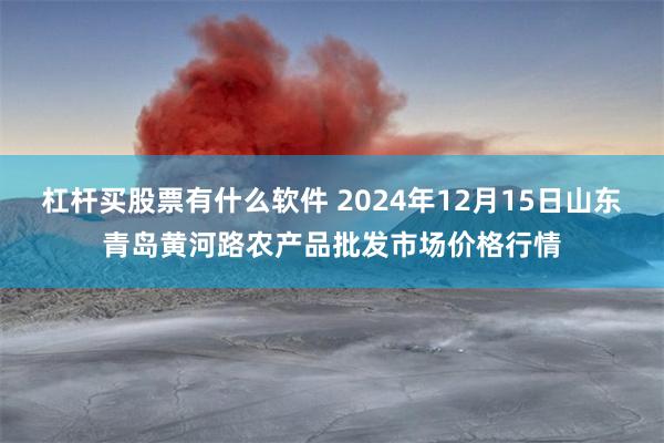 杠杆买股票有什么软件 2024年12月15日山东青岛黄河路农产品批发市场价格行情