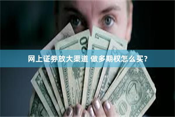 网上证劵放大渠道 做多期权怎么买？