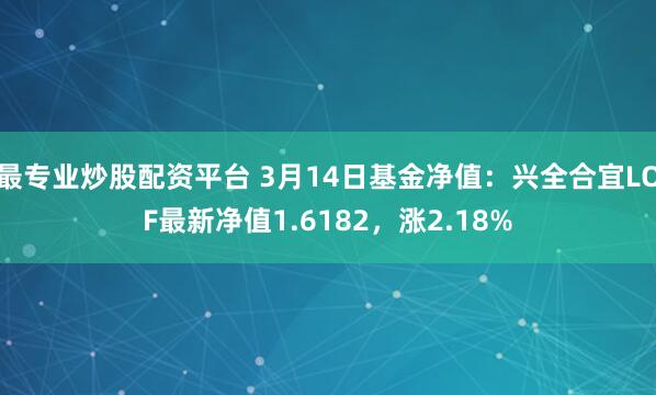 最专业炒股配资平台 3月14日基金净值：兴全合宜LOF最新净值1.6182，涨2.18%